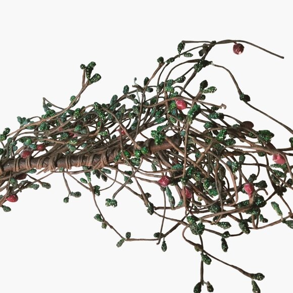 Rustic Artificial Berry Greenery Garland Farmhouse Country Cottagecore 48 inch - Picture 2 of 6